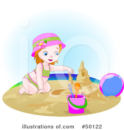 Royalty-Free (RF) Beach Clipart Illustration by Pushkin - Stock Sample #50122