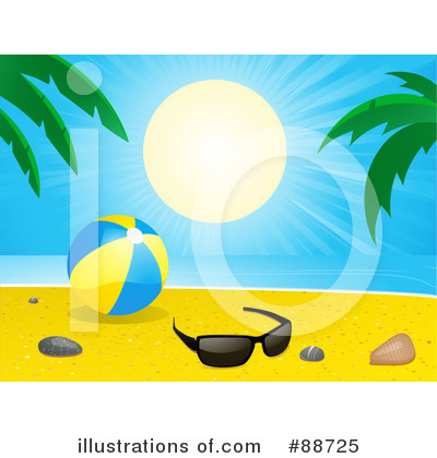Royalty-Free (RF) Beach Clipart Illustration by elaineitalia - Stock Sample #88725