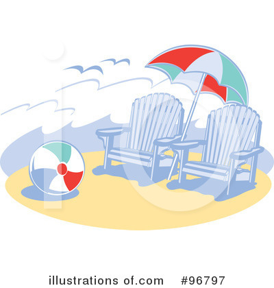 Beach Umbrella Clipart #96797 by Andy Nortnik