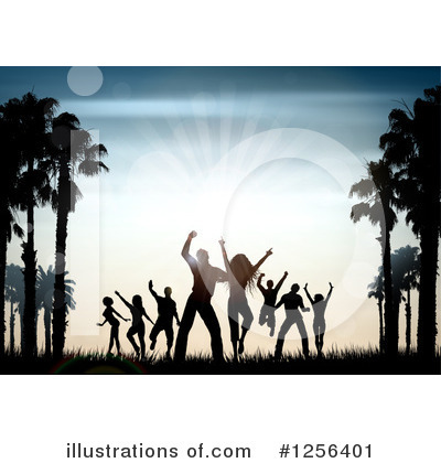 Royalty-Free (RF) Beach Party Clipart Illustration by KJ Pargeter - Stock Sample #1256401