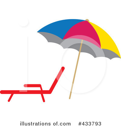 Royalty-Free (RF) Beach Umbrella Clipart Illustration by Pams Clipart - Stock Sample #433793