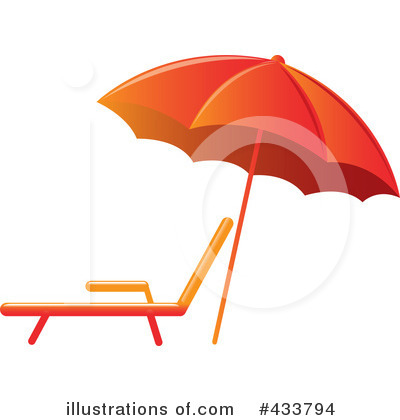 Royalty-Free (RF) Beach Umbrella Clipart Illustration by Pams Clipart - Stock Sample #433794