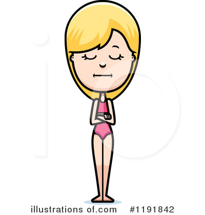 Royalty-Free (RF) Beach Woman Clipart Illustration by Cory Thoman - Stock Sample #1191842