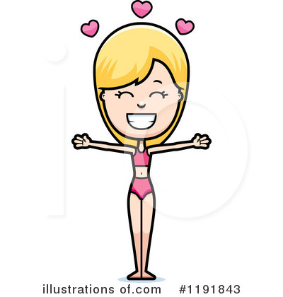 Royalty-Free (RF) Beach Woman Clipart Illustration by Cory Thoman - Stock Sample #1191843