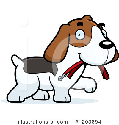 Dog Leash Clipart #1203894 by Cory Thoman
