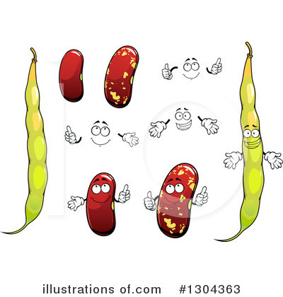 Royalty-Free (RF) Beans Clipart Illustration by Vector Tradition SM - Stock Sample #1304363