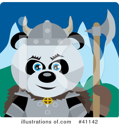 Panda Bear Clipart #41142 by Dennis Holmes Designs