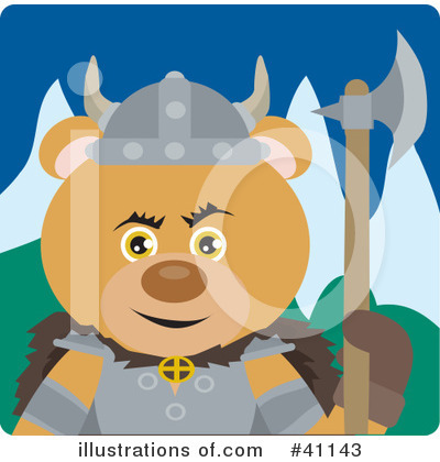 Royalty-Free (RF) Bear Character Clipart Illustration by Dennis Holmes Designs - Stock Sample #41143