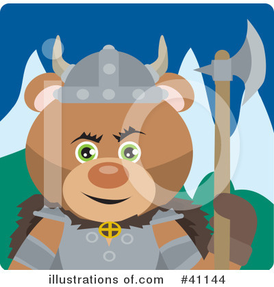 Royalty-Free (RF) Bear Character Clipart Illustration by Dennis Holmes Designs - Stock Sample #41144