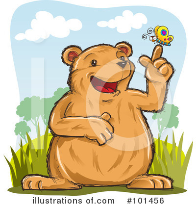 Royalty-Free (RF) Bear Clipart Illustration by Qiun - Stock Sample #101456