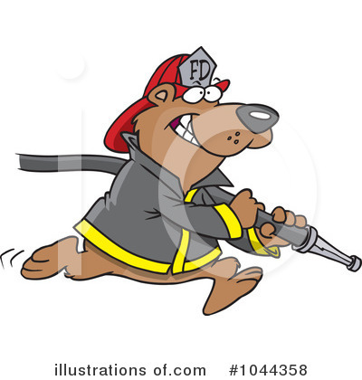 Firefighter Clipart #1044358 by toonaday