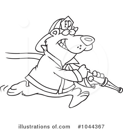 Royalty-Free (RF) Bear Clipart Illustration by toonaday - Stock Sample #1044367