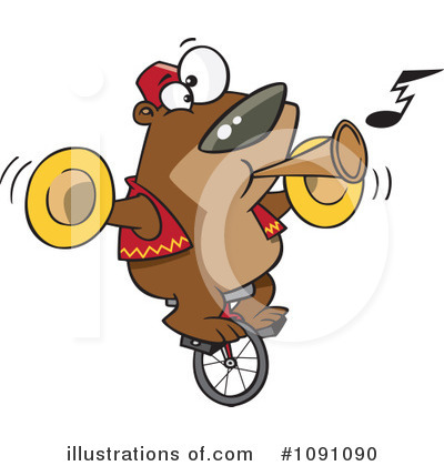 Royalty-Free (RF) Bear Clipart Illustration by toonaday - Stock Sample #1091090