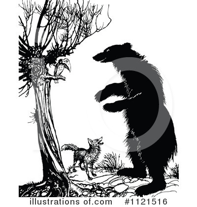 Royalty-Free (RF) Bear Clipart Illustration by Prawny Vintage - Stock Sample #1121516