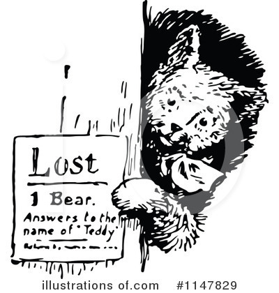 Teddy Bear Clipart #1147829 by Prawny Vintage