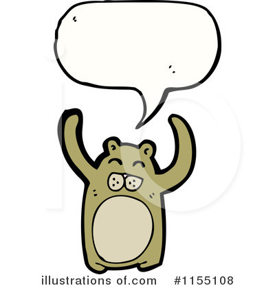 Royalty-Free (RF) Bear Clipart Illustration by lineartestpilot - Stock Sample #1155108