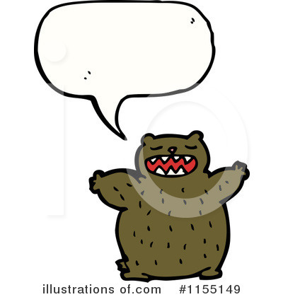 Royalty-Free (RF) Bear Clipart Illustration by lineartestpilot - Stock Sample #1155149