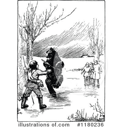 Royalty-Free (RF) Bear Clipart Illustration by Prawny Vintage - Stock Sample #1180236