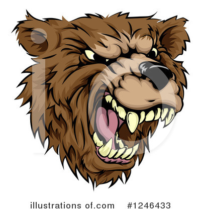 Royalty-Free (RF) Bear Clipart Illustration by AtStockIllustration - Stock Sample #1246433
