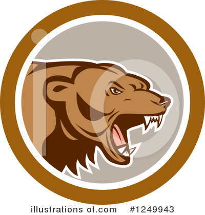 Grizzly Bear Clipart #1249943 by patrimonio