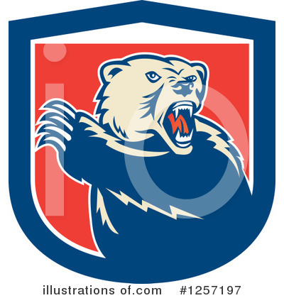 Grizzly Bear Clipart #1257197 by patrimonio