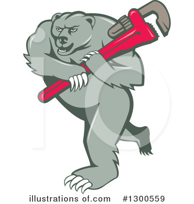 Royalty-Free (RF) Bear Clipart Illustration by patrimonio - Stock Sample #1300559