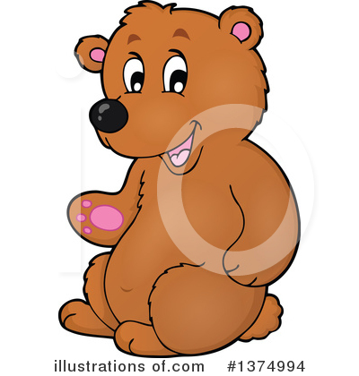 Royalty-Free (RF) Bear Clipart Illustration by visekart - Stock Sample #1374994