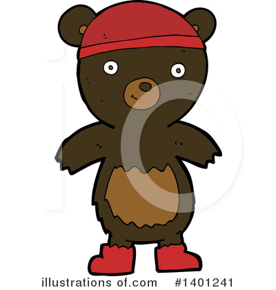 Royalty-Free (RF) Bear Clipart Illustration by lineartestpilot - Stock Sample #1401241