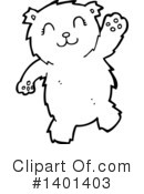 Bear Clipart #1401403 by lineartestpilot