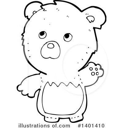 Royalty-Free (RF) Bear Clipart Illustration by lineartestpilot - Stock Sample #1401410