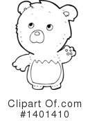 Bear Clipart #1401410 by lineartestpilot