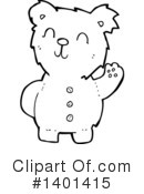 Bear Clipart #1401415 by lineartestpilot
