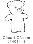 Bear Clipart #1401419 by lineartestpilot