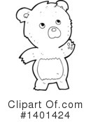 Bear Clipart #1401424 by lineartestpilot