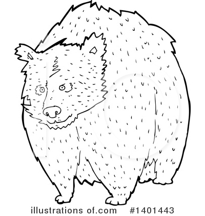 Royalty-Free (RF) Bear Clipart Illustration by lineartestpilot - Stock Sample #1401443