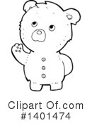 Bear Clipart #1401474 by lineartestpilot