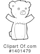 Bear Clipart #1401479 by lineartestpilot