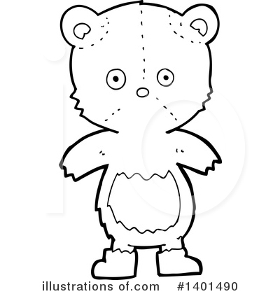 Royalty-Free (RF) Bear Clipart Illustration by lineartestpilot - Stock Sample #1401490