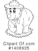 Bear Clipart #1408935 by visekart