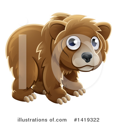 Grizzly Bear Clipart #1419322 by AtStockIllustration