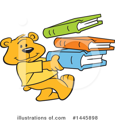 Reading Clipart #1445898 by Johnny Sajem