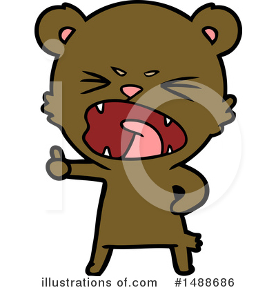 Royalty-Free (RF) Bear Clipart Illustration by lineartestpilot - Stock Sample #1488686