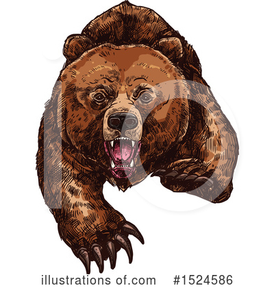 Grizzly Clipart #1524586 by Vector Tradition SM