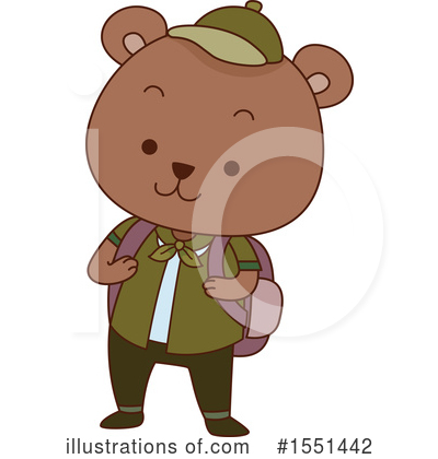 Royalty-Free (RF) Bear Clipart Illustration by BNP Design Studio - Stock Sample #1551442