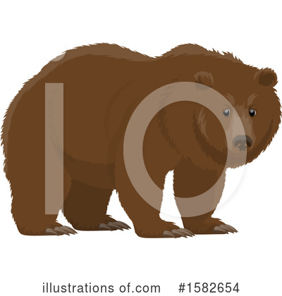 Grizzly Clipart #1582654 by Vector Tradition SM