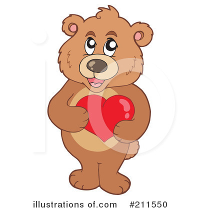 Royalty-Free (RF) Bear Clipart Illustration by visekart - Stock Sample #211550