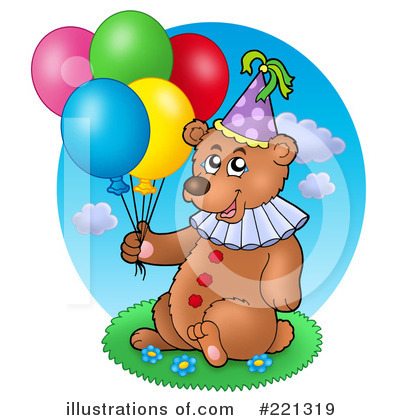 Royalty-Free (RF) Bear Clipart Illustration by visekart - Stock Sample #221319