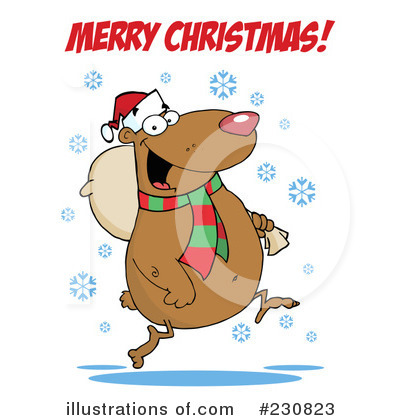 Christmas Greeting Clipart #230823 by Hit Toon