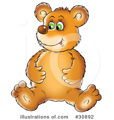 Royalty-Free (RF) Bear Clipart Illustration by Alex Bannykh - Stock Sample #30892