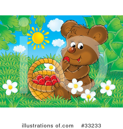 Royalty-Free (RF) Bear Clipart Illustration by Alex Bannykh - Stock Sample #33233